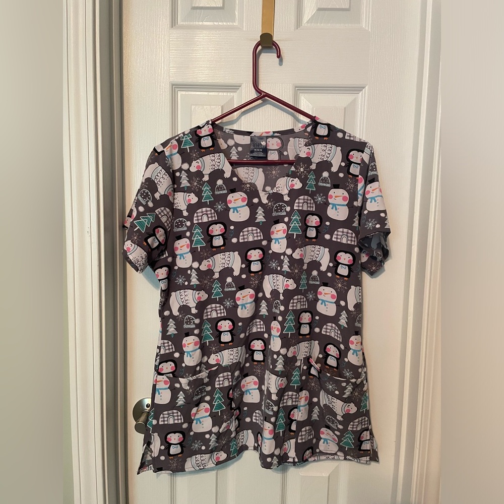 Zoe and Chloe Christmas Scrubs